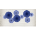 Decorative Rosettes, navy blue (1 pkt / 3 pc.)
