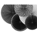 Decorative Rosettes, Black&White, mix (1 pkt / 5 pc.)