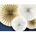 Decorative Rosettes, white (1 pkt / 4 pc.)