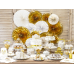 Decorative Rosettes, white (1 pkt / 4 pc.)