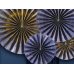 Decorative Rosettes, navy-blue (1 pkt / 4 pc.)