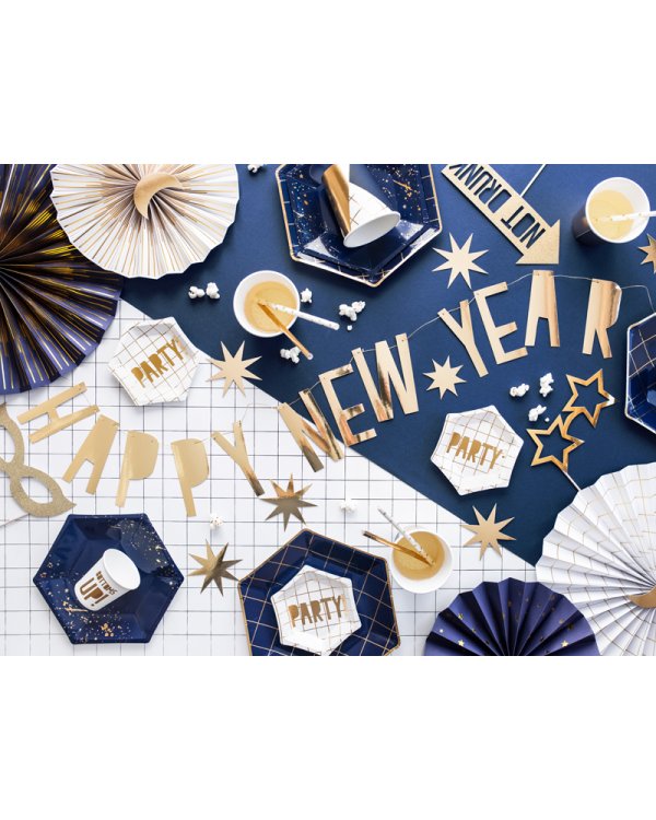 Decorative Rosettes, navy-blue (1 pkt / 4 pc.)