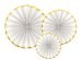 Decorative Rosettes, white (1 pkt / 3 pc.)