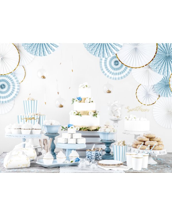 Decorative Rosettes, white (1 pkt / 3 pc.)