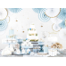 Decorative Rosettes, white (1 pkt / 3 pc.)