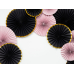 Decorative Rosettes, black (1 pkt / 3 pc.)