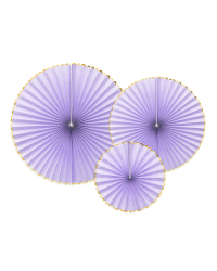 Decorative Rosettes Yummy, light lilac (1 pkt / 3 pc.)