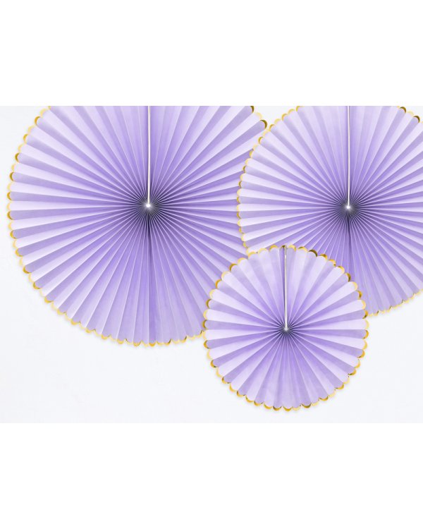 Decorative Rosettes Yummy, light lilac (1 pkt / 3 pc.)