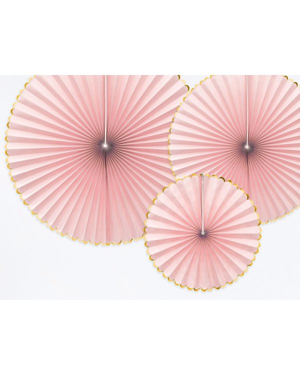 Decorative Rosettes Yummy, light pink (1 pkt / 3 pc.)