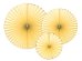 Decorative Rosettes Yummy, light yellow (1 pkt / 3 pc.)