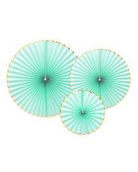 Decorative Rosettes Yummy, mint (1 pkt / 3 pc.)