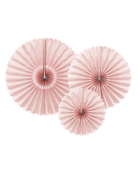 Decorative Rosettes, dusty rose (1 pkt / 3 pc.)