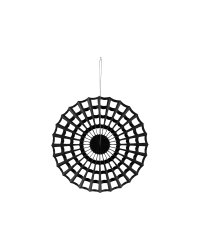 Decorative Rosette Spider Web, black, 50 cm