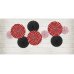 Decorative rosettes, mix (1 pkt / 3 pc.)