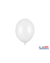 Strong Balloons 23cm, Metallic Pure White (1 pkt / 100 pc.)