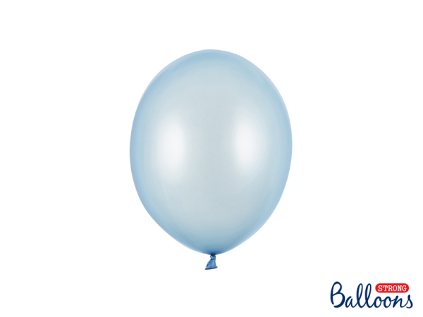 Обложка книги «Strong Balloons 23cm, Metallic Baby Blue (1 pkt / 100 pc.)»