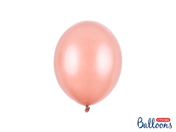 Обложка книги «Strong Balloons 23cm, Metallic Rose Gold (1 pkt / 100 pc.)»