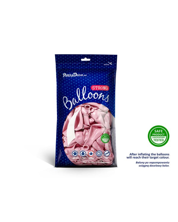Дополнительное изображение книги «Strong Balloons 23cm, Metallic Candy Pink (1 pkt / 100 pc.)»