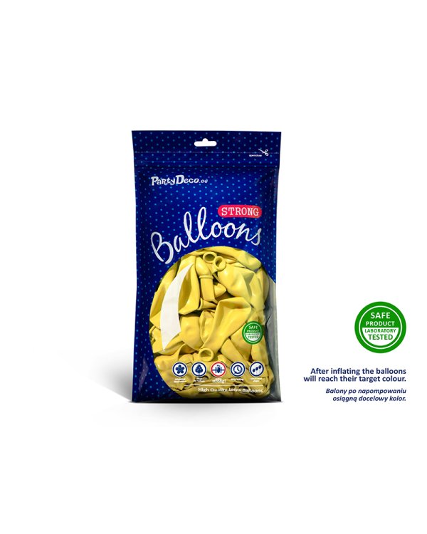 Дополнительное изображение книги «Strong Balloons 23cm, Pastel Lemon Zest (1 pkt / 100 pc.)»