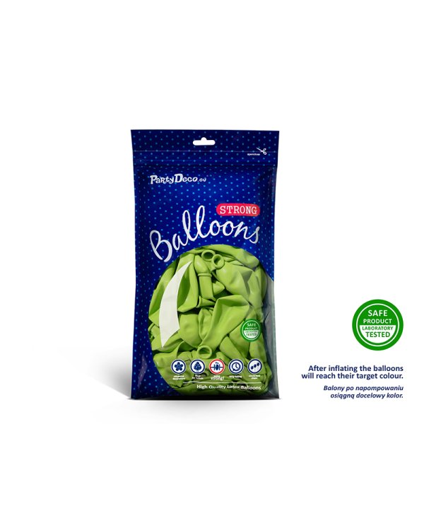 Дополнительное изображение книги «Strong Balloons 23cm, Pastel Lime Green (1 pkt / 100 pc.)»
