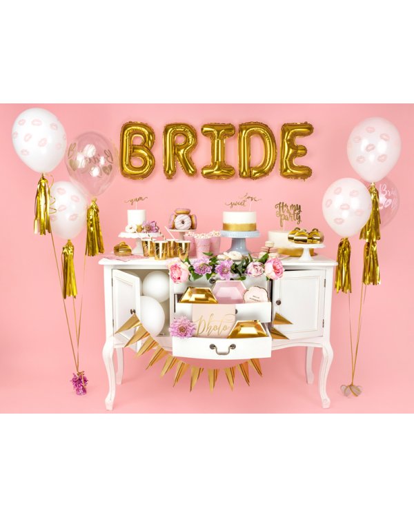 Balloons 30cm, Bride to be, Crystal Clear (1 pkt / 50 pc.)