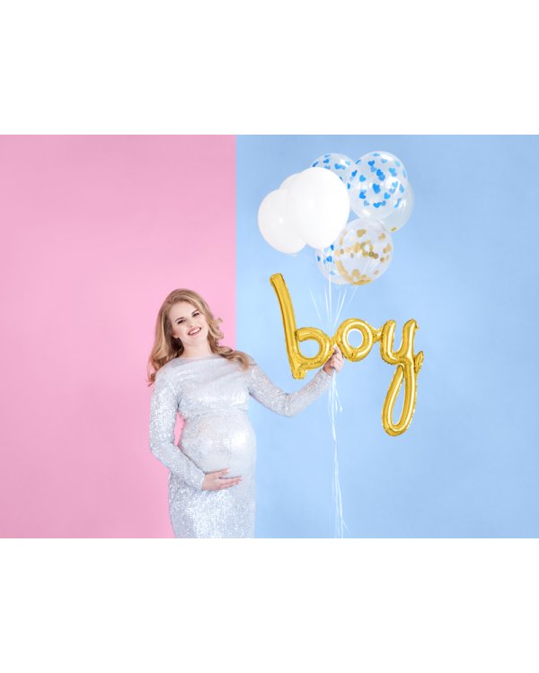 Balloons 30cm, Hearts, Crystal Clear (1 pkt / 50 pc.)