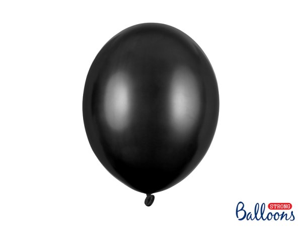 Strong Balloons 30cm, Metallic Black (1 pkt / 10 pc.)