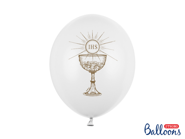Balloons 30cm, IHS, Pastel Pure White (1 pkt / 6 pc.)