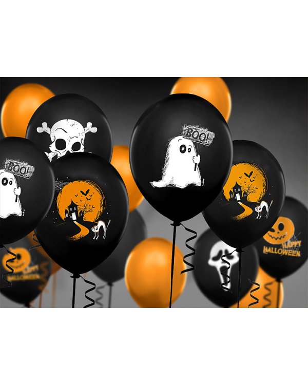 Balloons 30cm, Ghost, Pastel Black (1 pkt / 50 pc.)