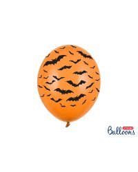 Balloons 30cm, Bats, Pastel M. Orange (1 pkt / 50 pc.)