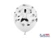 Balloons 30cm, Footballer and balls, Pastel Pure White (1 pkt / 6 pc.)