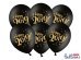 Balloons 30cm, Happy 2019!, Pastel Black (1 pkt / 50 pc.)
