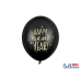 Balloons 30cm, Happy New Year, Pastel Black (1 pkt / 6 pc.)