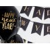 Balloons 30cm, Happy New Year, Pastel Black (1 pkt / 50 pc.)