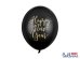 Balloons 30cm, Happy New Year, Pastel Black (1 pkt / 6 pc.)