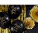 Balloons 30cm, Happy New Year, Pastel Black (1 pkt / 6 pc.)