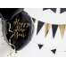Balloons 30cm, Happy New Year, Pastel Black (1 pkt / 6 pc.)
