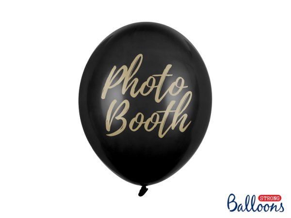 Balloons 30cm, Photo Booth, Pastel Black (1 pkt / 50 pc.)