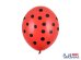 Balloons 30cm, Dots, Pastel Poppy Red (1 pkt / 6 pc.)