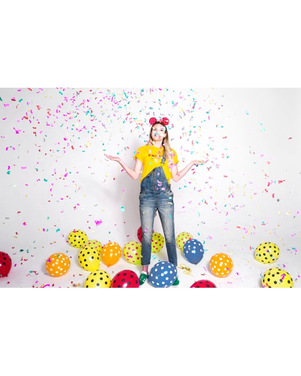 Balloons 30cm, Dots, Pastel Poppy Red (1 pkt / 6 pc.)