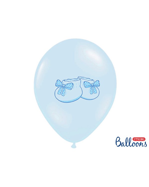 Balloons 30cm, Bootee, Pastel Baby Blue (1 pkt / 50 pc.)