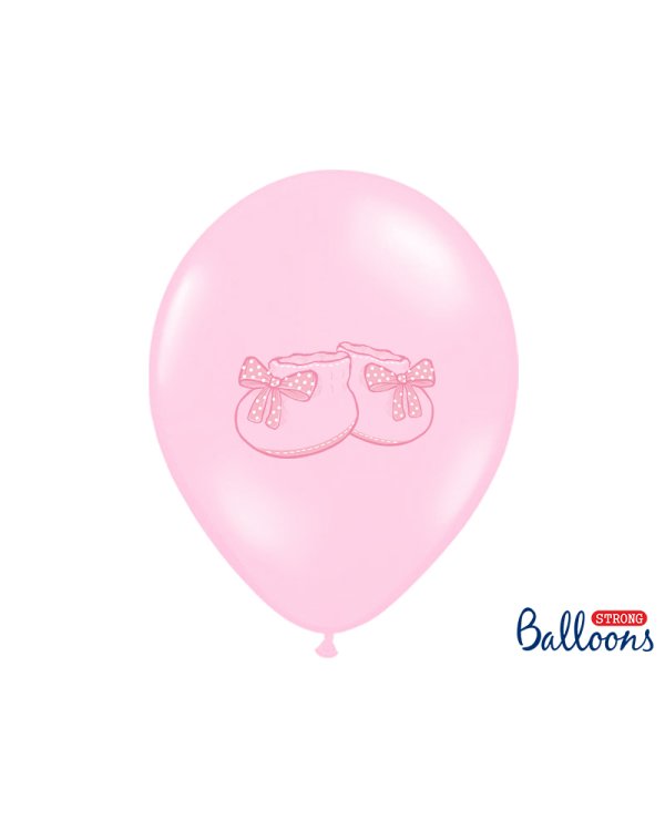 Balloons 30cm, Bootee, Pastel Baby Pink (1 pkt / 50 pc.)
