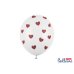 Balloons 30cm, Hearts, Pastel Pure White (1 pkt / 6 pc.)