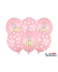 Balloons 30cm, Elephant, Pastel Pink Mix (1 pkt / 50 pc.)