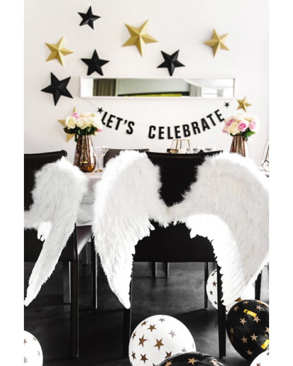 Balloons 30cm, Stars, Pastel Black (1 pkt / 50 pc.)