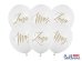 Balloons 30cm, Żona, Mąż, Pastel Pure White (1 pkt / 6 pc.)
