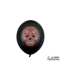 Balloons 30 cm, Dia de los Muertos, Pastel Black (1 pkt / 50 pc.)