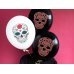 Balloons 30 cm, Dia de los Muertos, Pastel Black (1 pkt / 50 pc.)
