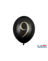 Balloons 30cm, 9, Pastel Black (1 pkt / 50 pc.)