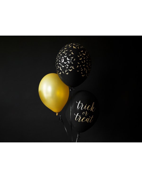 Balloons 30 cm, Bats, Pastel Black (1 pkt / 6 pc.)
